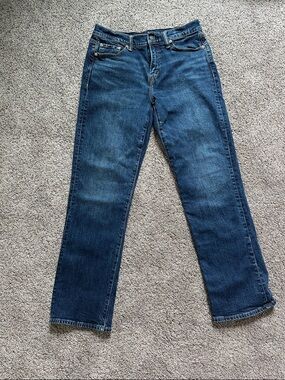 American Eagle Outfitters Men's Dark Blue Bootcut Jeans